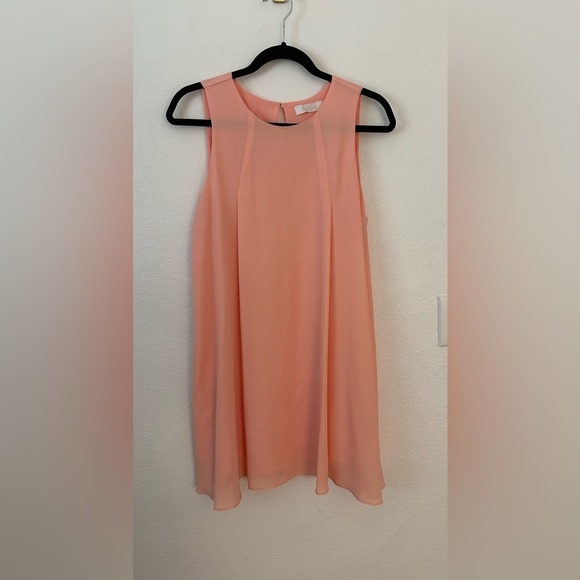 Kaitlyn Tops - Kaitlyn Coral/Peach Sleeveless Dress Size Medium